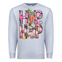 Heather Grey Hip hop Easter Girl Easter Day Premium Sweatshirt - HowdyJamesFarm