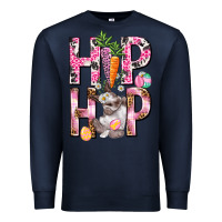 Navy Hip hop Easter Girl Easter Day Premium Sweatshirt - HowdyJamesFarm
