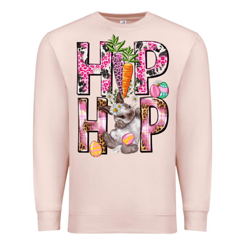 Hip Hop Easter Girl Easter Day Premium Sweatshirt by HowdyJamesFarm | Teevron