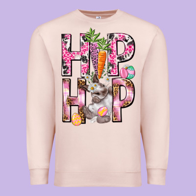Hip Hop Easter Girl Easter Day Premium Sweatshirt Designed By Howdyjamesfarm