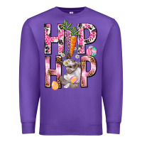 Purple Hip hop Easter Girl Easter Day Premium Sweatshirt - HowdyJamesFarm
