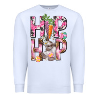 White Hip hop Easter Girl Easter Day Premium Sweatshirt - HowdyJamesFarm