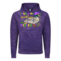 Cloud Purple throw me something mister mardi gras duck Vintage Hoodie - MaliasSmallBusiness