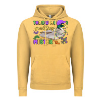 Vintage Mustard throw me something mister mardi gras duck Vintage Hoodie - MaliasSmallBusiness