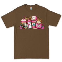 Cacao pink Christmas winter snowman coffee Premium Tee - Jasminsmagicworld