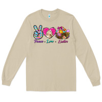 Mushroom Peace Love Easter Long Sleeve Tee - BundleAndBundleShop