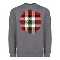 Storm Christmas Tartan Patch Heavyweight Sweatshirt - BundleAndBundleShop