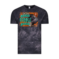 Cloud Black Thanksgiving Turkey Gobble Gobble Vintage Tee - NancyCooperArtShop