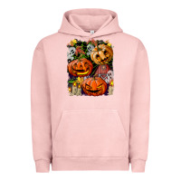 Pigment Salmon Halloween Pumpkins Urban Hoodie - BundleAndBundleShop