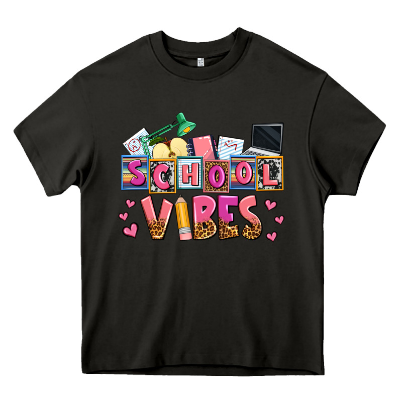 School Vibes Heavy Core Tee by AdoDesignShop | Teevron