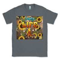 Charcoal Heather camp life Classic Tee - NancyCooperArtShop