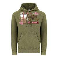 Vintage Olive coffee is my valentine Vintage Hoodie - MaliasSmallBusiness