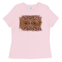 Bubblegum Pink Old Western Leopard Frame Ladies Tee - Bettercallsaul