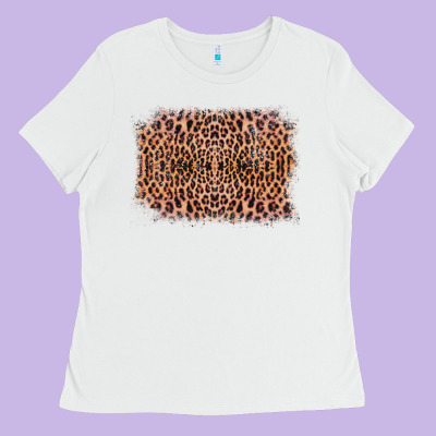 Old Western Leopard Frame Ladies Tee Designed By Bettercallsaul