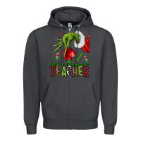Smoke Christmas Character Zipper Hoodie - NancyCooperArtShop