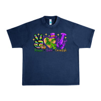 Navy peace love crawfish Urban Heavy Tee - NancyCooperArtShop