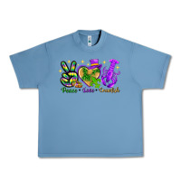 Pebble Blue peace love crawfish Urban Heavy Tee - NancyCooperArtShop