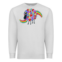 Dove Grey Rainbow sheep Premium Sweatshirt - CowGirlArtShop