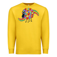 Lemon Rainbow sheep Premium Sweatshirt - CowGirlArtShop