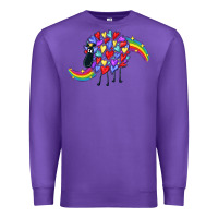 Purple Rainbow sheep Premium Sweatshirt - CowGirlArtShop