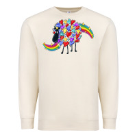 Sandshell Rainbow sheep Premium Sweatshirt - CowGirlArtShop