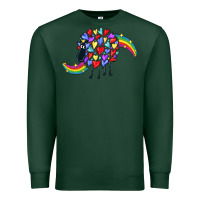 Sports Green Rainbow sheep Premium Sweatshirt - CowGirlArtShop