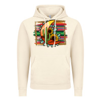Vintage Artic turquoise desert moon serape background Vintage Hoodie - Jasminsmagicworld