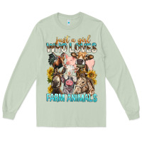 Matcha Just A Girl Who Loves Farm Animals Long Sleeve Tee - BundleAndBundleShop