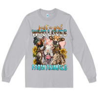 Moon Dust Just A Girl Who Loves Farm Animals Long Sleeve Tee - BundleAndBundleShop