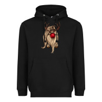 Black deer gnome Heavyweight Hoodie - CowGirlArtShop