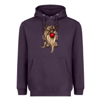 Plum deer gnome Heavyweight Hoodie - CowGirlArtShop