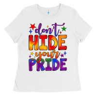 White don't hide your pride Ladies Tee - JahusDesignShop