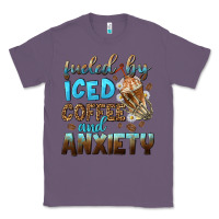 Lavender fueled by iced coffee and anxiety Classic Tee - NancyCooperArtShop