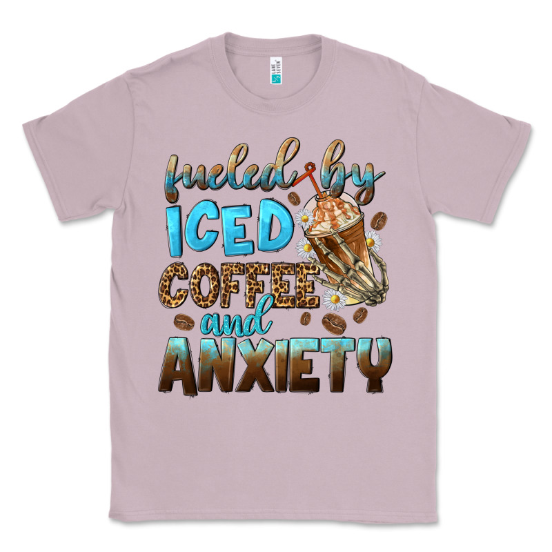 Fueled By Iced Coffee And Anxiety Classic Tee by NancyCooperArtShop | Teevron