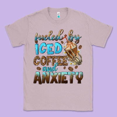 Fueled By Iced Coffee And Anxiety Classic Tee Designed By Nancycooperartshop
