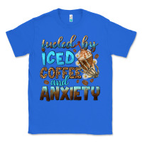 True Royal fueled by iced coffee and anxiety Classic Tee - NancyCooperArtShop