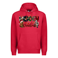 Cardinal mooey christmas Premium Hoodie - CowGirlArtShop