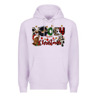 Lilac mooey christmas Premium Hoodie - CowGirlArtShop