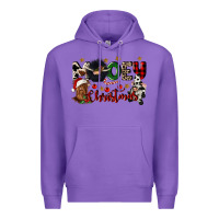 Purple mooey christmas Premium Hoodie - CowGirlArtShop