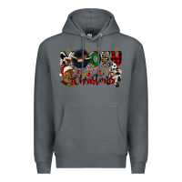 Rock mooey christmas Premium Hoodie - CowGirlArtShop