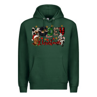 Sports Green mooey christmas Premium Hoodie - CowGirlArtShop