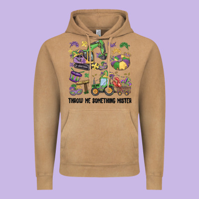 Throw Me Something Mister Vintage Hoodie Designed By Maliassmallbusiness