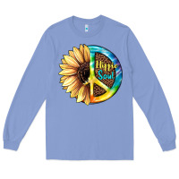 Colony Blue Hippie Soul with Sunflower and Leopard Background Long Sleeve Tee - JahusDesignShop