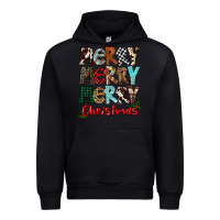 Black Merry Christmas Urban Hoodie - FaDigitalArtStudio
