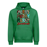 Emerald Merry Christmas Urban Hoodie - FaDigitalArtStudio
