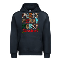 Navy Merry Christmas Urban Hoodie - FaDigitalArtStudio