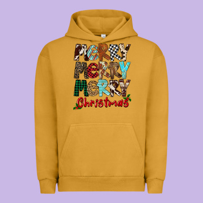 Merry Christmas Urban Hoodie Designed By Fadigitalartstudio