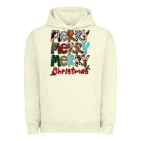 Pigment Pistachio Merry Christmas Urban Hoodie - FaDigitalArtStudio