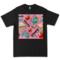 Black Teacher Seamless Pattern Premium Tee - BundleAndBundleShop