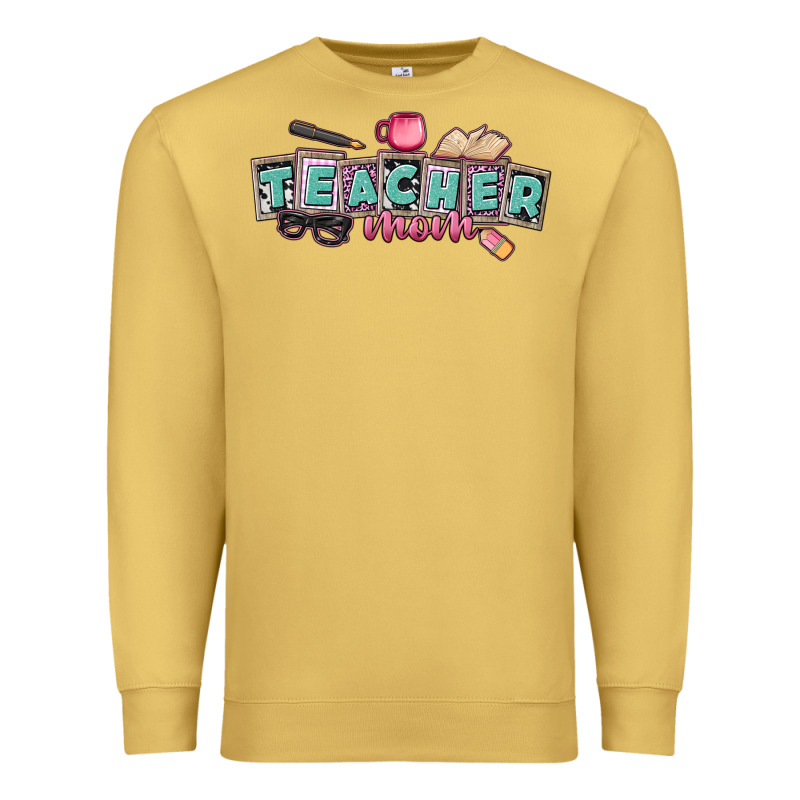 Teacher Mom Premium Sweatshirt by CowGirlArtShop | Teevron